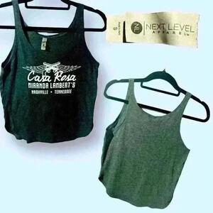 Casa Rosa owned by Miranda Lambert Black Tank Top Size Small